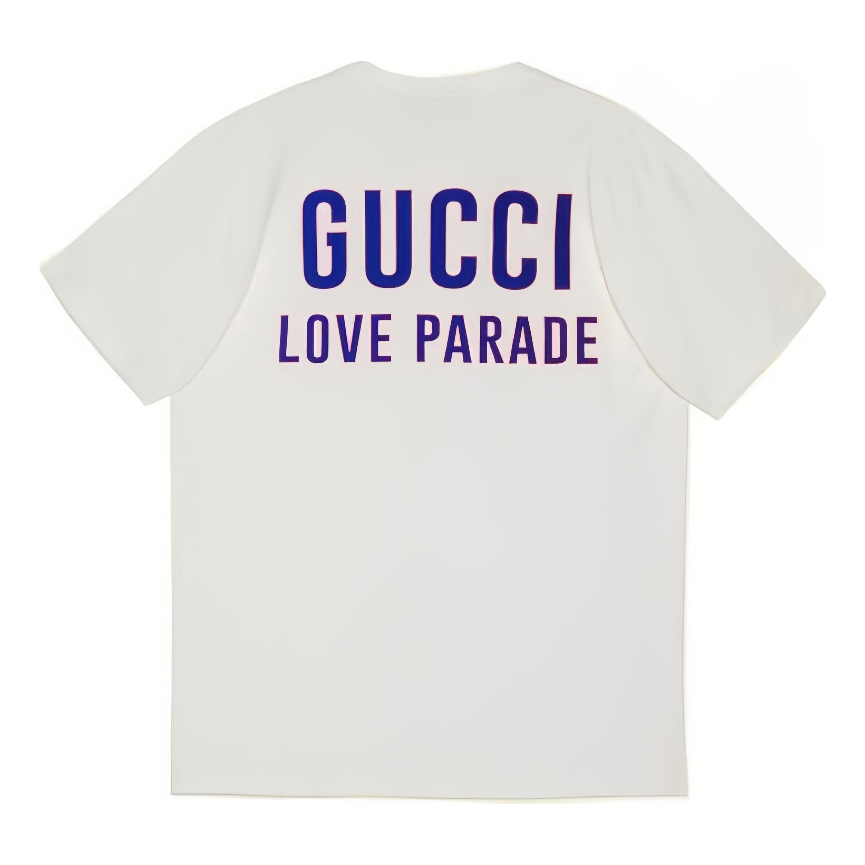 Gucci SS22 Love Parade Logo Tee 'White Purple' 548334-XJEQF-9750