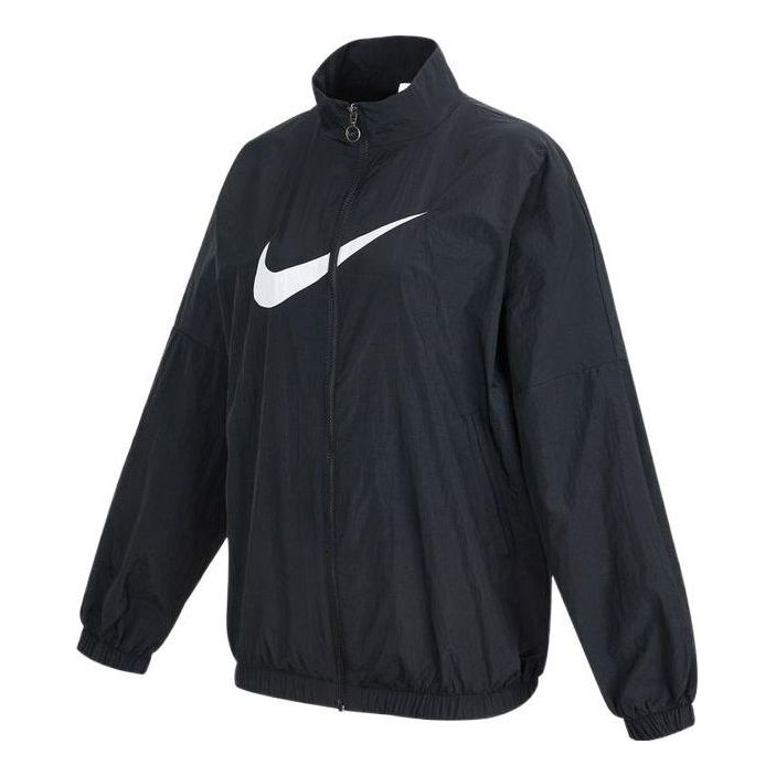 (WMNS) Nike Sportswear Essential Logo Pattern Wrinkled Woven Loose Sta
