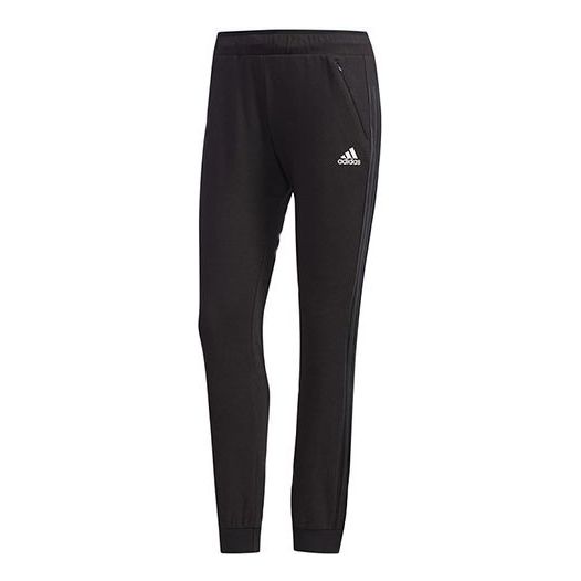 (WMNS) adidas 3-STRIPES ANKLE Cone Sports Pants Black DY8698 - KICKS CREW