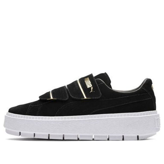 (WMNS) PUMA Platform Trace Strap 'Black' 366709-02 - KICKS CREW