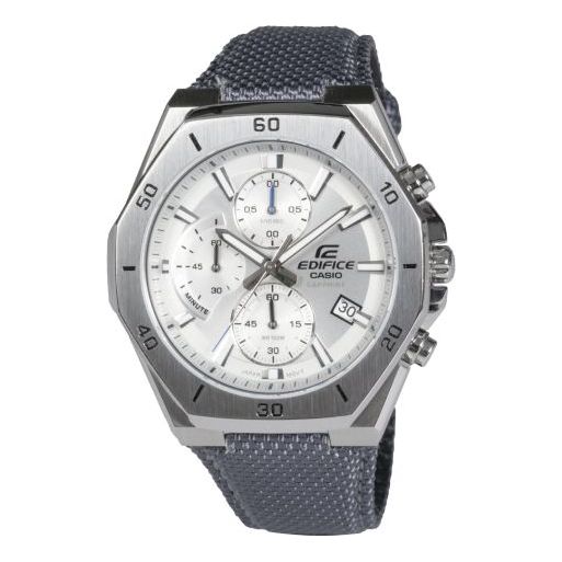 Men's CASIO Edifice Fashion Business Classic Three Eyes Octagonal Dial Gray  Watch Mens Analog EFB-680CL-7AVUPR
