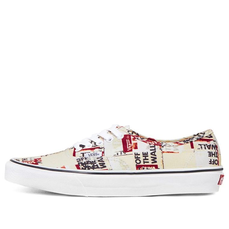 Vans Slip On Skate Shoes Packing Tape Blanc De Blanc Red