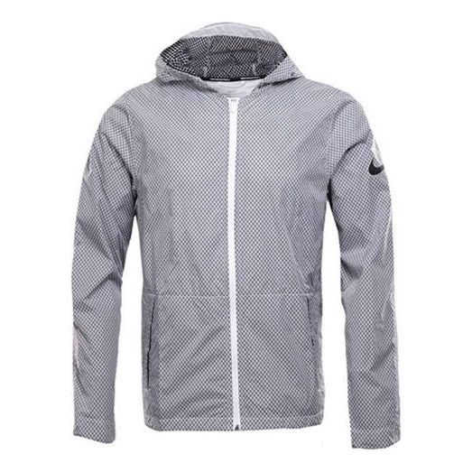 Nike Sports Training Windproof hooded Jacket Gray 848532-010 - KICKS CREW