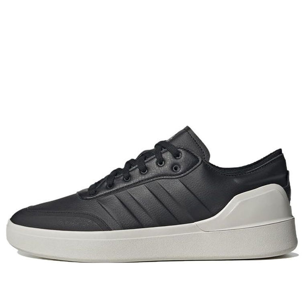  adidas Men's Court Revival Tennis Shoe, Black/Black/Grey One,  3.5