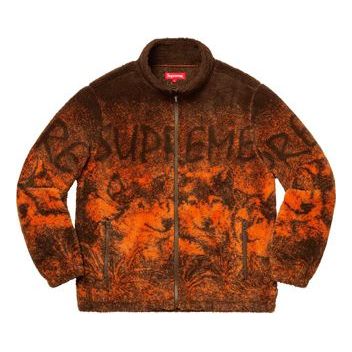 Supreme SS19 Wolf Fleece Jacket Orange Totem polar fleece Unisex SUP-S