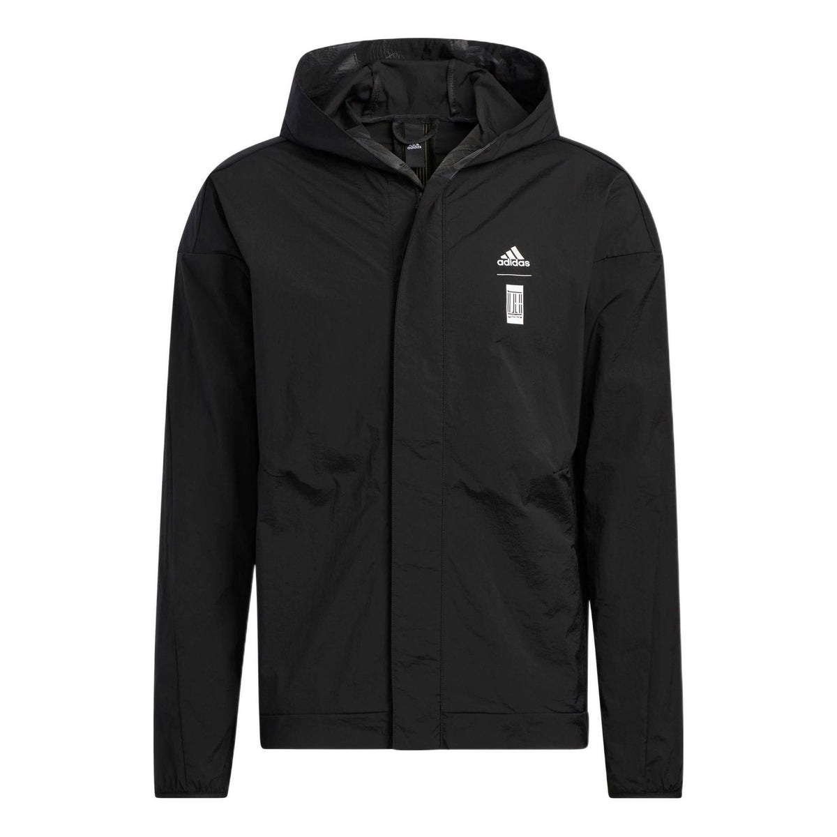 adidas WJ WB Sports Hooded Jacket Black HE5145 - KICKS CREW