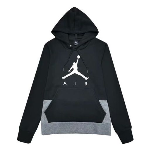 Men's Air Jordan Brand Fleece Hooded Pullover Black BQ1431-010 - KICKS CREW