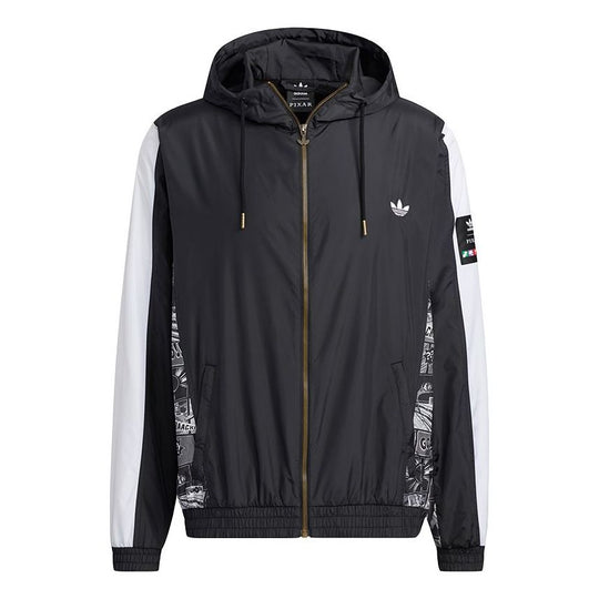 adidas originals Zipper Sports Hooded Jacket Black HD9077