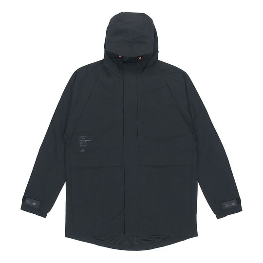 adidas TH Parkar Casual Sports Hooded Jacket Black GF4018