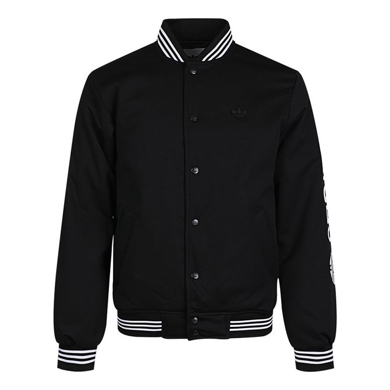 adidas originals Varsity Bomber Athleisure Casual Sports Jacket Black ...