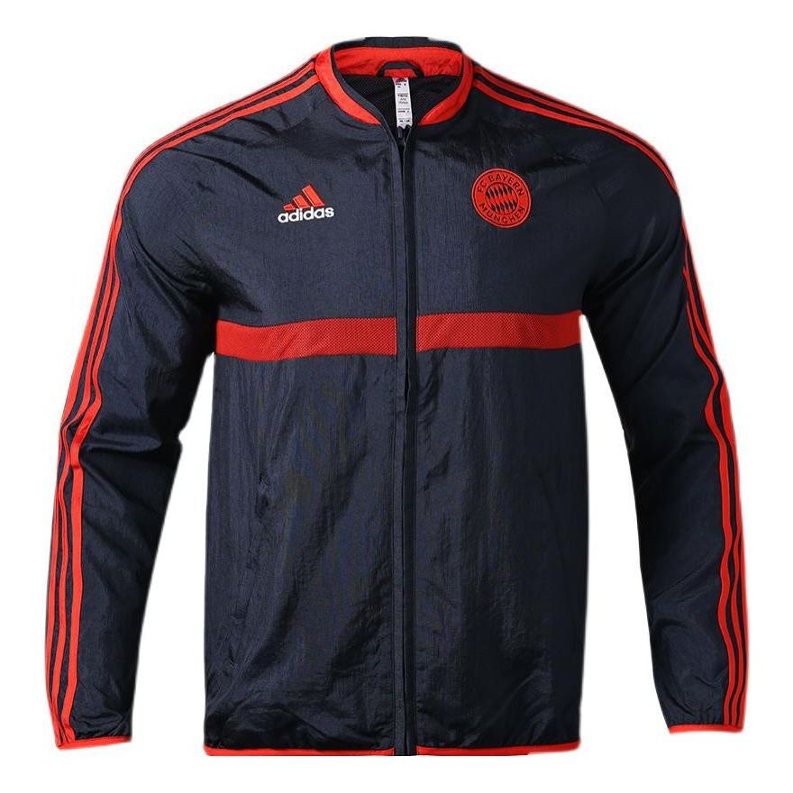 adidas FC Bayern Icons Woven Jacket 'Night Navy Active Red' GR0696 ...