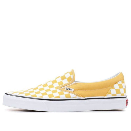 Ochre and hotsell white checkered vans