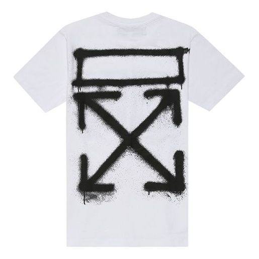 Off-White SS20 Virgil Abloh Men's White Spray Painting Slim White OMAA ...