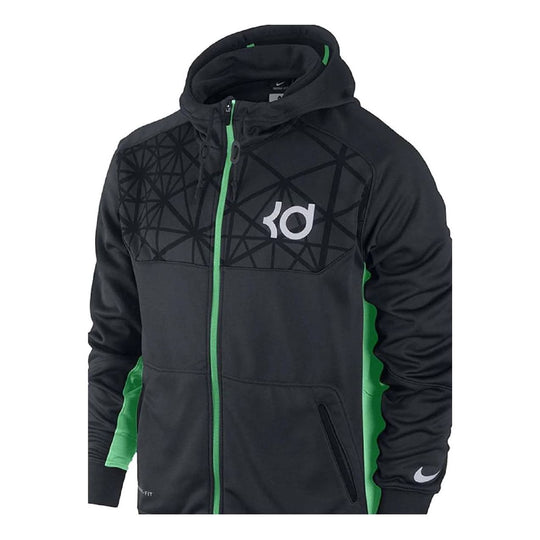 Nike Kd Precision Moves Full Zip Hoodie 'Black Green' 576543-013