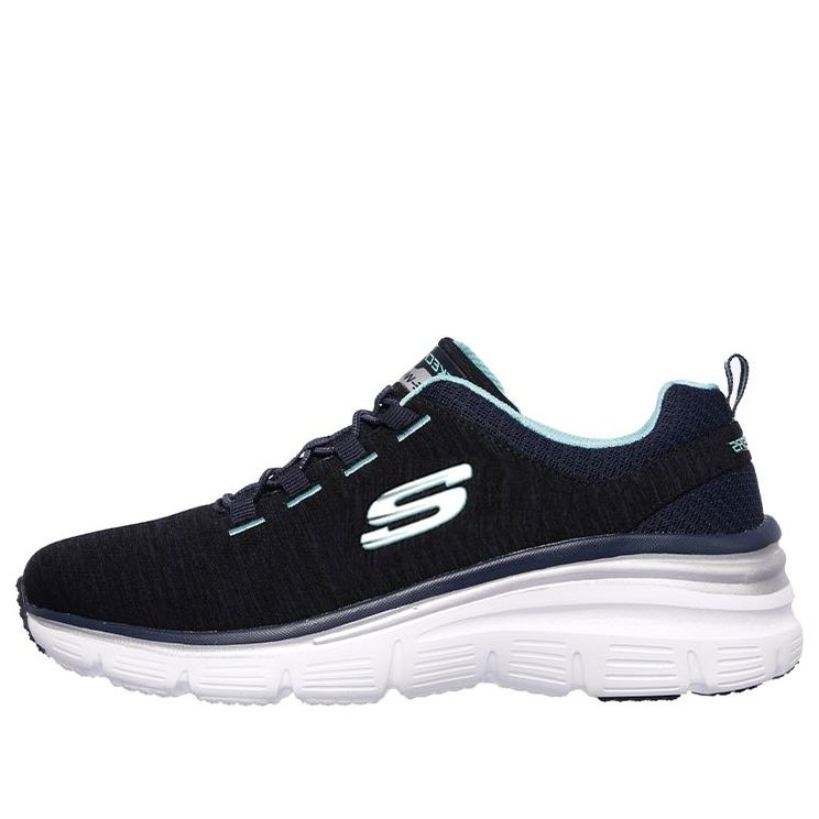 (WMNS) Skechers Fashion Fit Low-Top Blue 12716-NVTQ - KICKS CREW