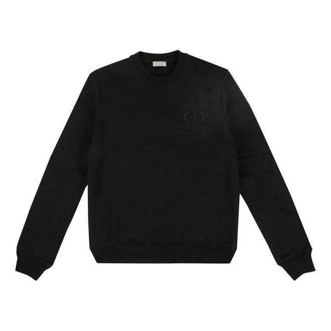 DIOR Plain Knit Cd Icon Logo Sweater For Men Black 943J612A0531-C989