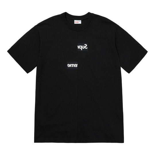 Supreme FW18 x Comme des Garcons Shirt Split Box Logo Tee Logo Tee