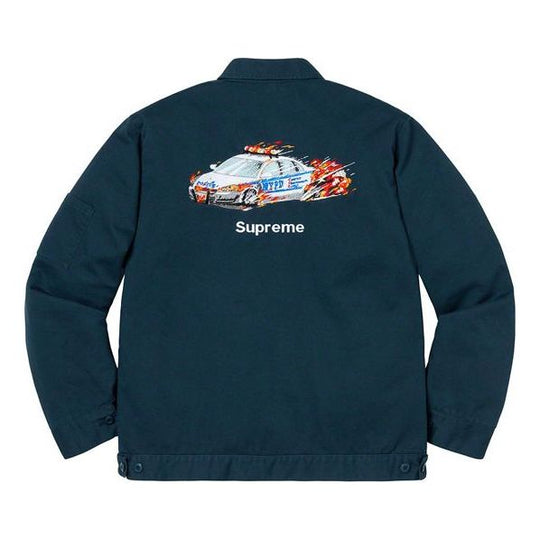 Supreme FW19 Week 2 Cop Car Embroidered Work Jacket SUP-FW19-313