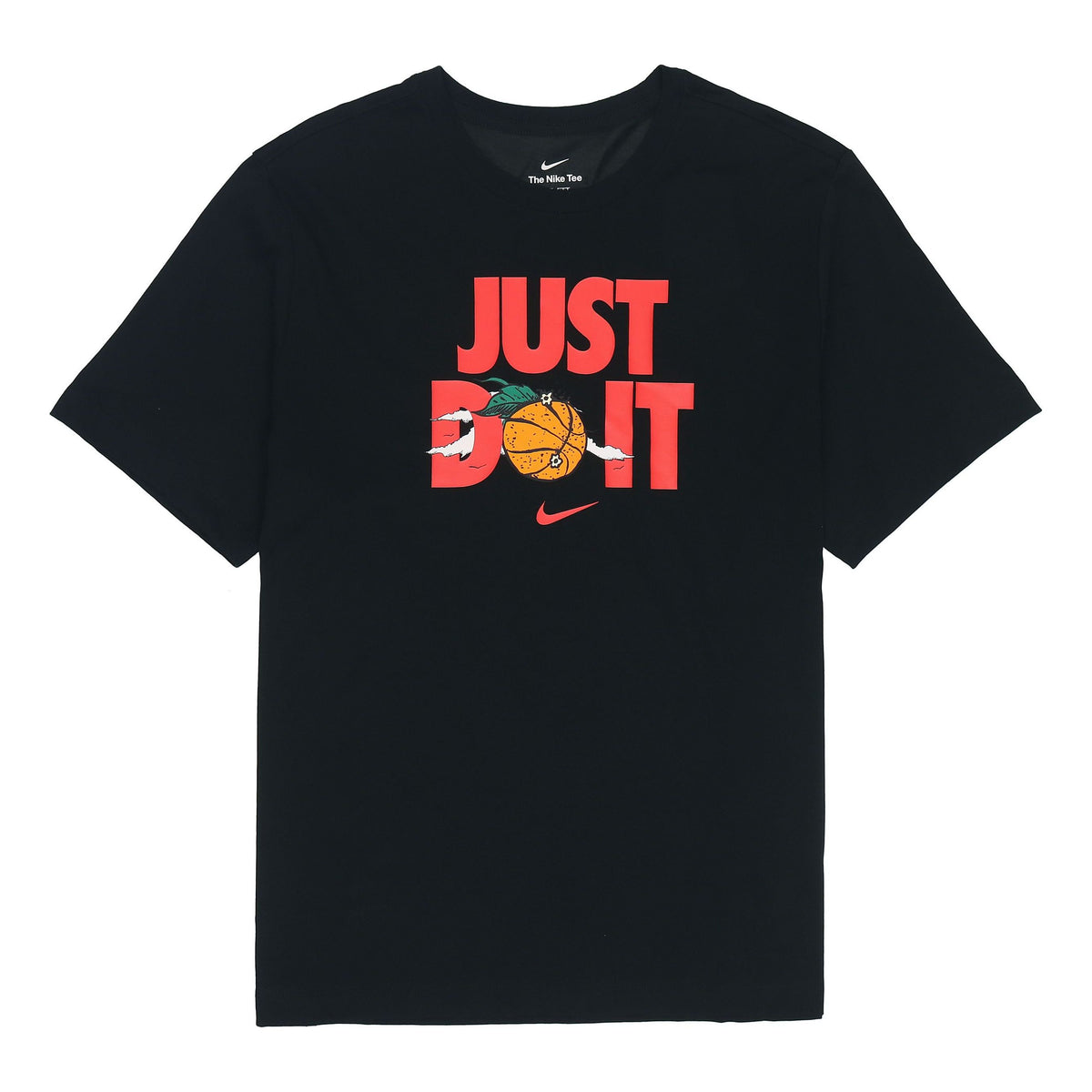 Nike Just Do It Alphabet Printing Round Neck Short Sleeve Black DV1213 ...