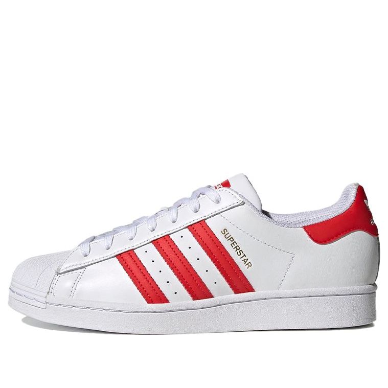 adidas Superstar 'White Vivid Red' H68094 - KICKS CREW