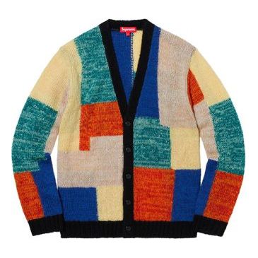 Supreme SS19 Patchwork Mohair Cardigan SUP-SS19-119