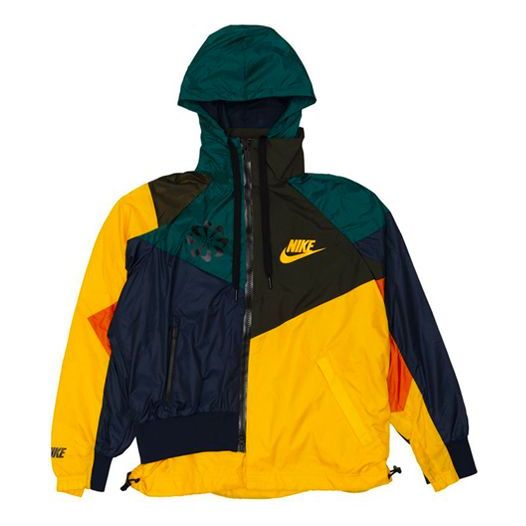 (WMNS) Nike x Sacai Hooded Anorak 'University Gold/Sequoia' CD6298-739