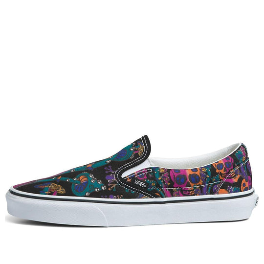 Vans Classic Slip-On 'Black Purple Orange' VN0A7Q5D0ZB - KICKS CREW