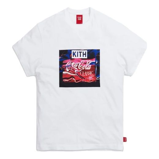 KITH x Coca Cola Crossover Water Vintage Round Neck Short Sleeve Unisex  White KH3864-101