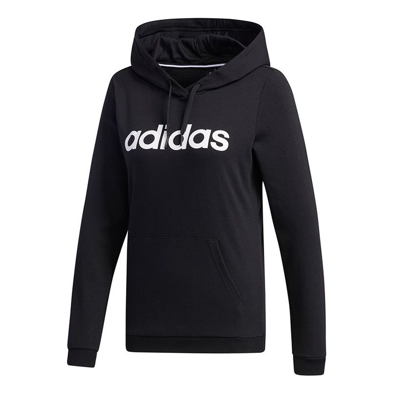 (WMNS) adidas neo Esntl Log Sweatshirt Black GJ7922 - KICKS CREW