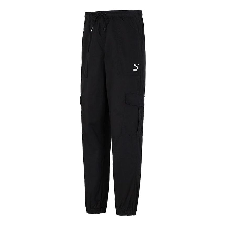 PUMA Woven Cargo Bundle Feet Casual Long Pants Black 533101-01-KICKS CREW