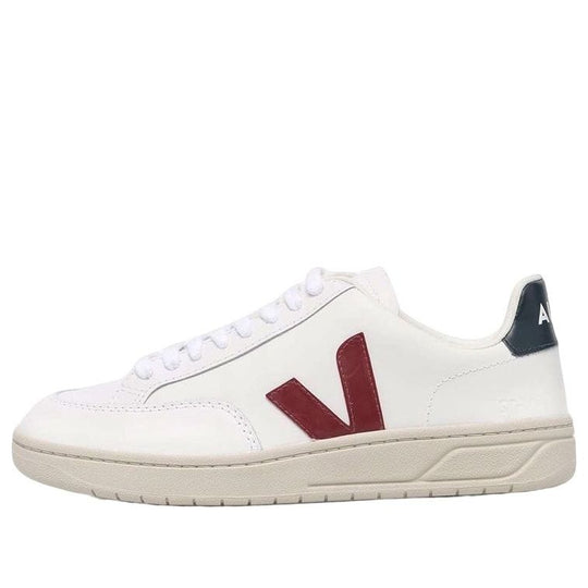 Veja V-12 Leather 'White Marsala Nautico' XD0201955A-KICKS CREW