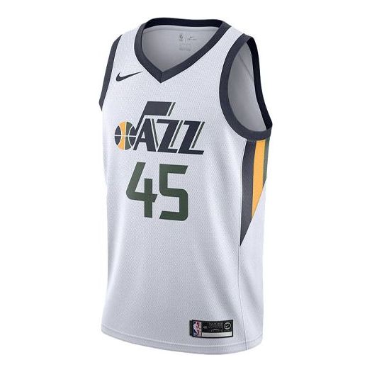 Nike NBA Basketball Jersey/Vest SW Fan Edition Utah Jazz 4 No. 5 White Green Whitegreen 864453-102