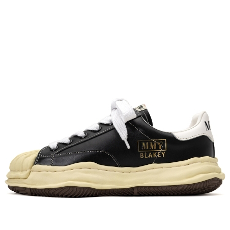 Maison MIHARA YASUHIRO BLAKEY VL OG Sole Leather Low-top Sneaker 'Black'  A09FW731-BLK