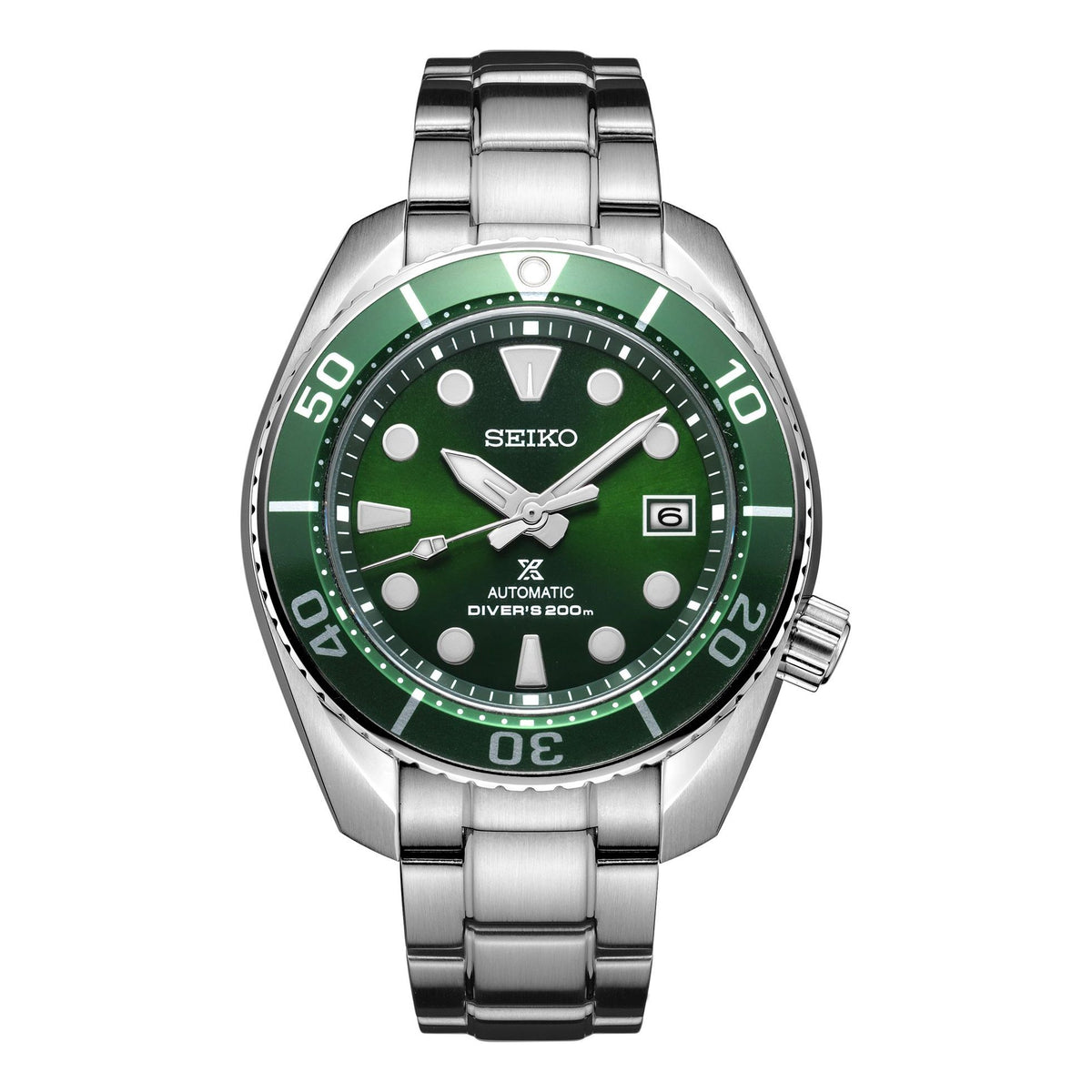 Men's SEIKO 6r Mechanical Watch 200M Green SPB103J1