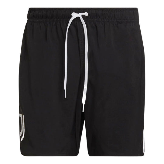 Men's adidas Swim Athleisure Casual Sports Beach Stripe Shorts Black H ...