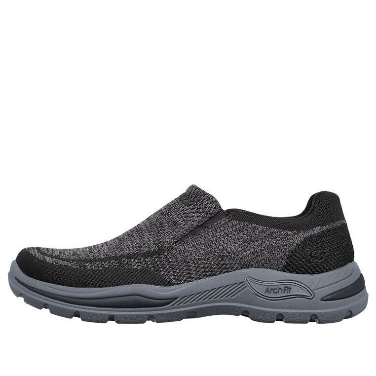 Skechers Arch Fit Motley Casual Slip-on Black Gray 204495-BLK - KICKS CREW