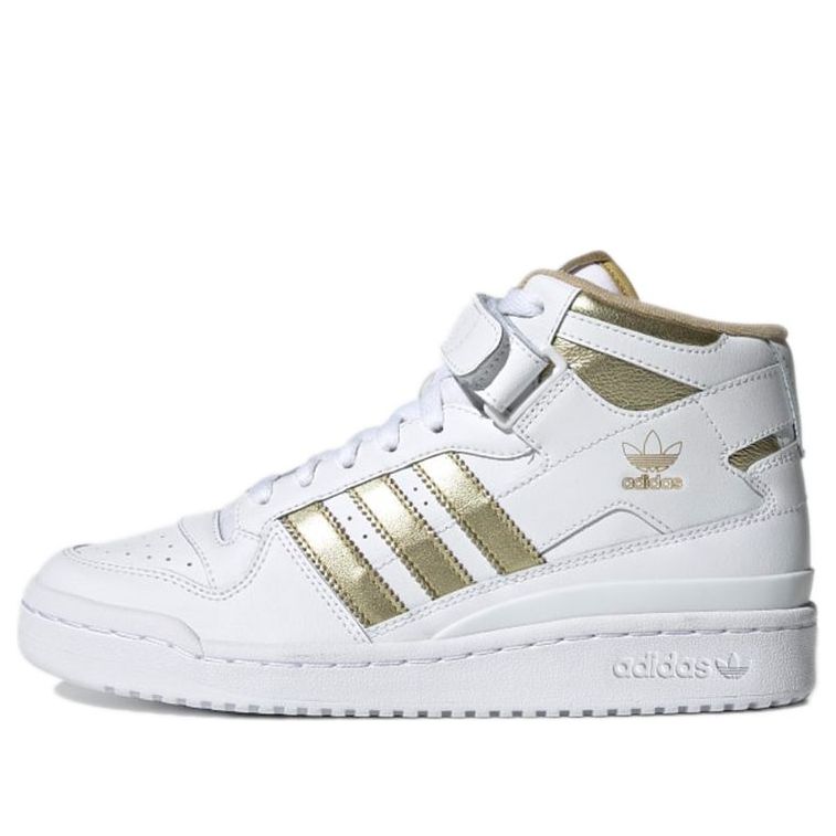 (WMNS) adidas Forum Mid 'White Matte Gold' GX5055 - KICKS CREW