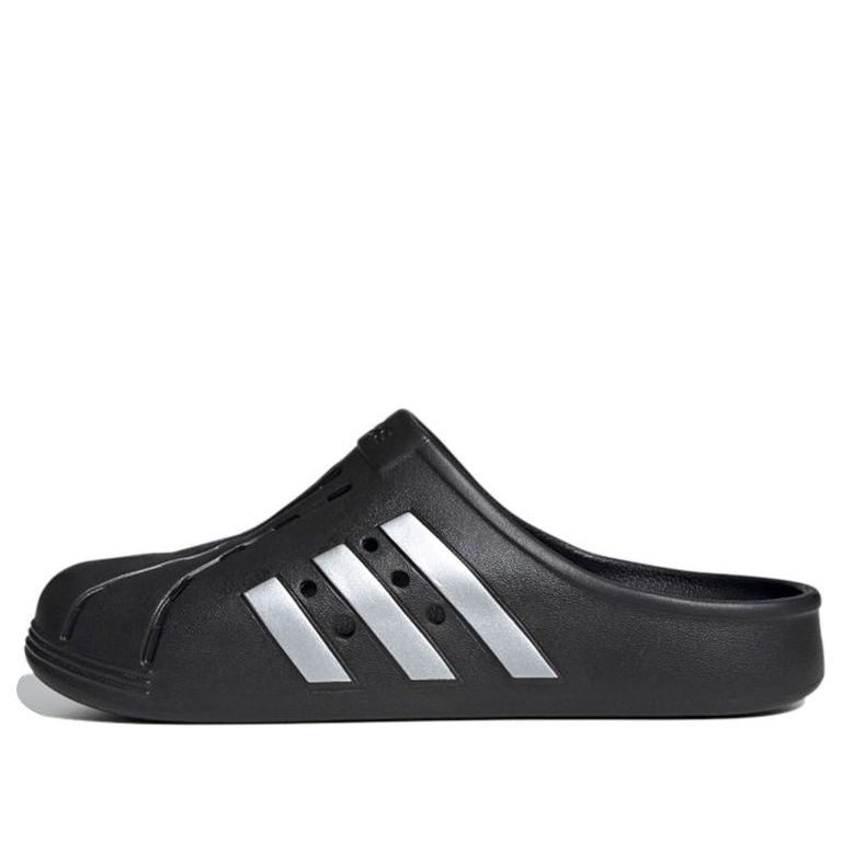 adidas Adilette Clog 'Black Silver' FY8969