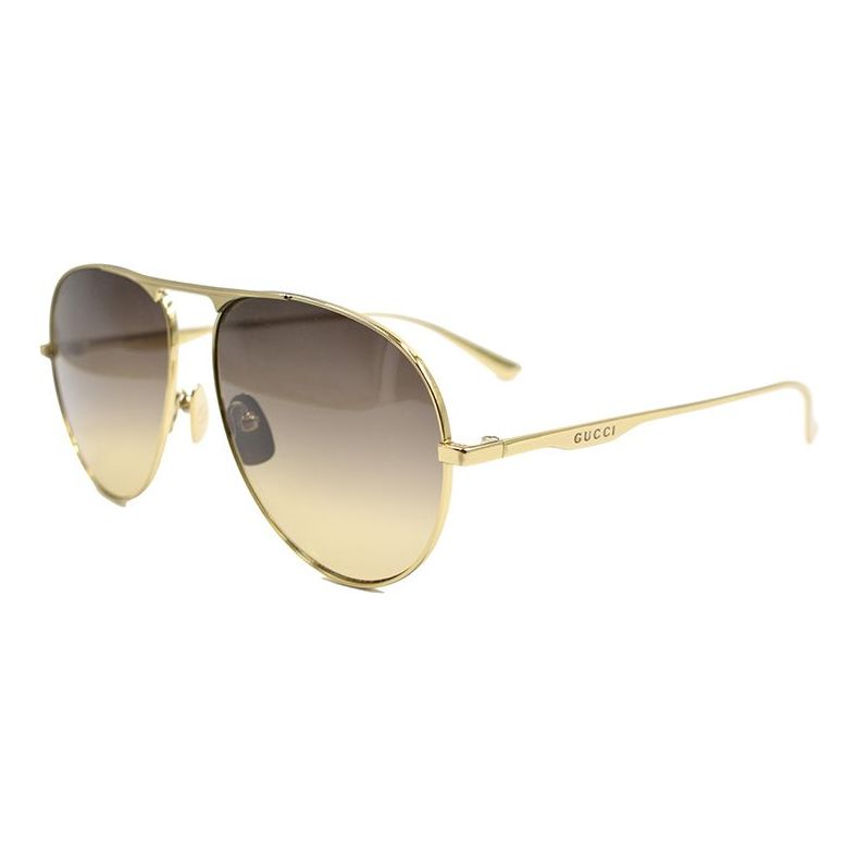 Gucci Series aviator Business travel Version Gold Color GG0334S-001 ...