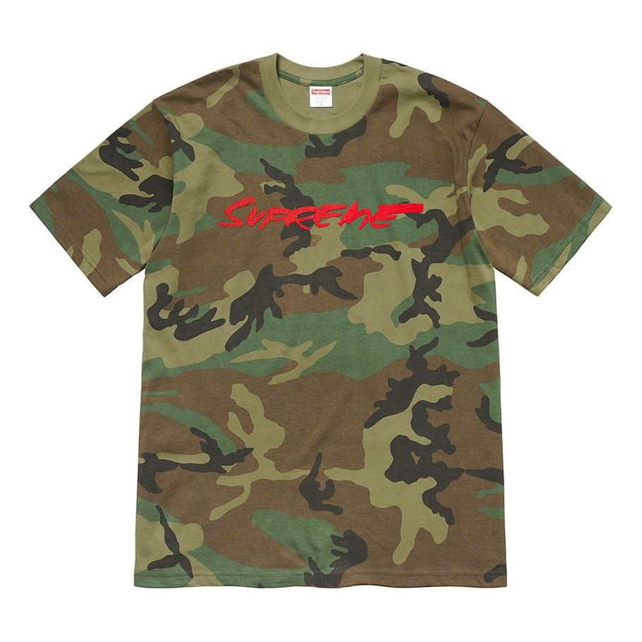 Supreme FW20 Week 1 Futura Logo Tee 'Black White Blue' SUP-FW20