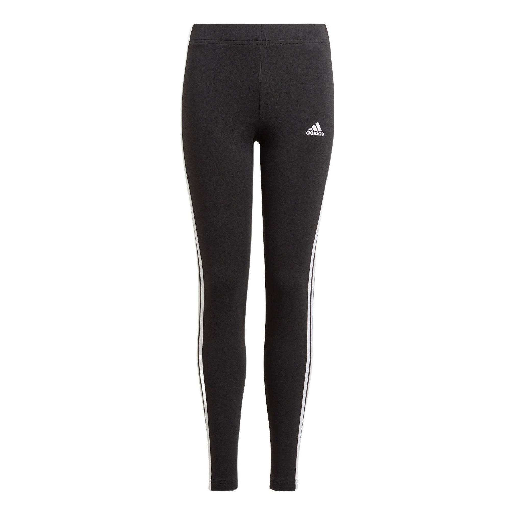 (GS) adidas G 3s Leg Logo Stripe Printing Straight Training Sports  Pants/Trousers/Joggers Girls Black GN4046