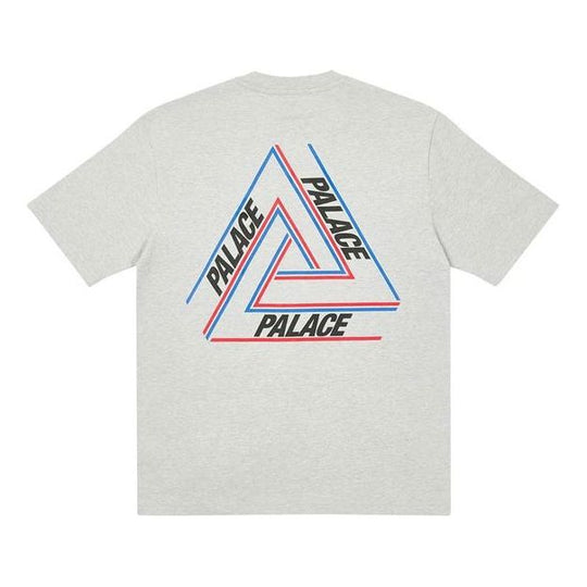 PALACE Basically A Triferg Grey Marl Alphabet Printing Round Neck