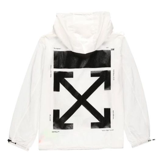 Off white shop windbreaker mens