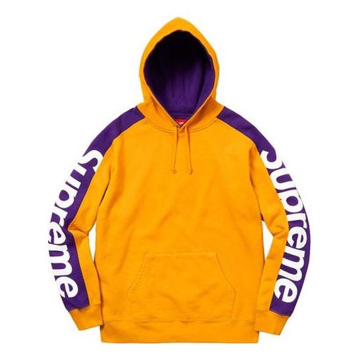 Supreme SS18 Sideline Hooded Sweatshirt Gold SUP-SS18-417