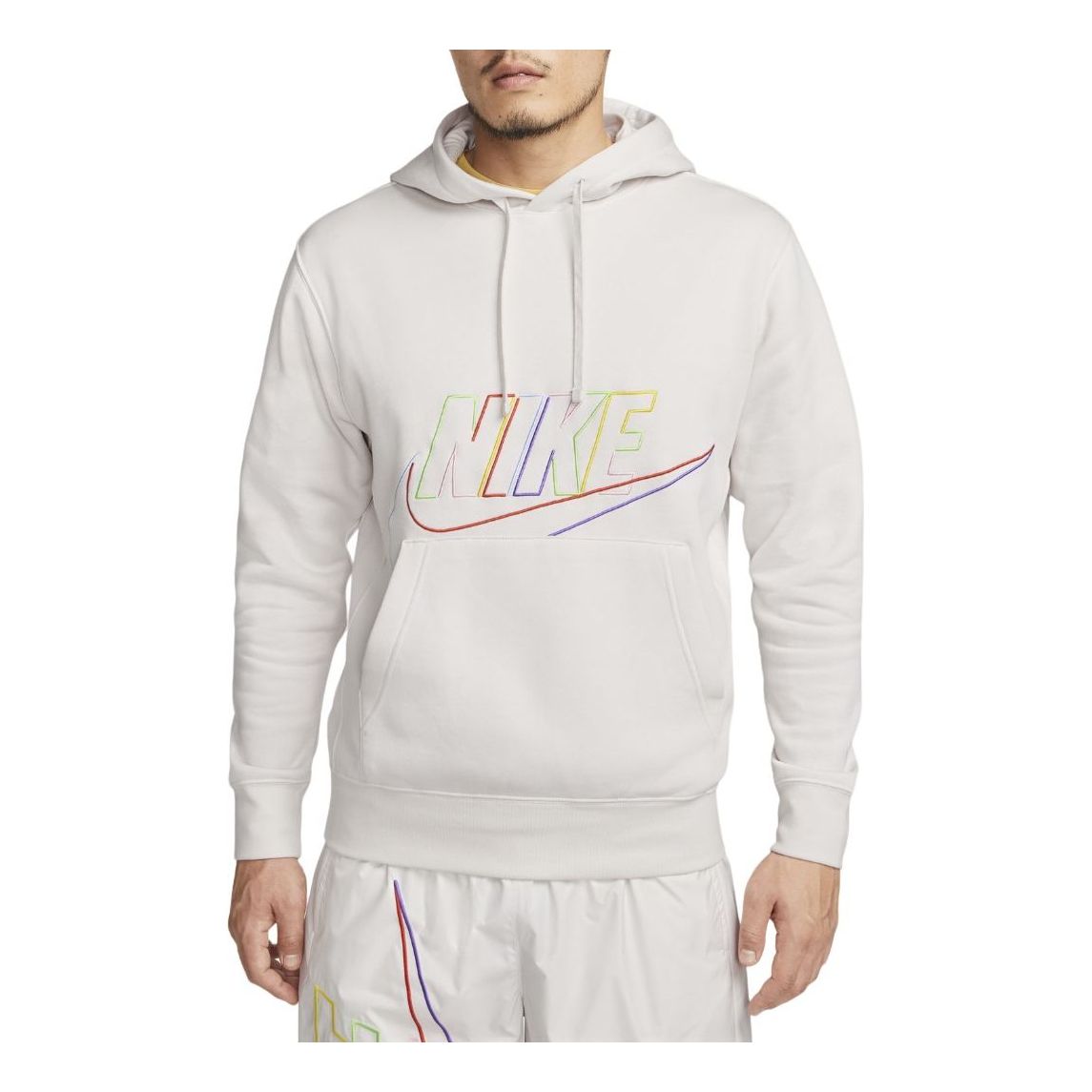 Nike AS M NK CLUB+ BB PO HOODIE MCF Logo White DX0542-030 - KICKS CREW