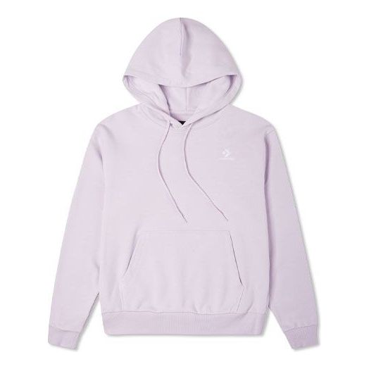 (WMNS) Converse Embroidered Solid Color Hoodie Purple 10019442-A29 ...