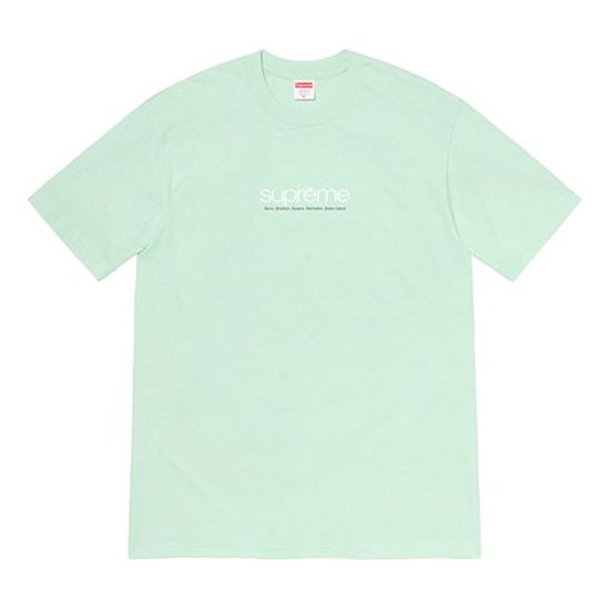 Supreme Week 1 Five Boroughs Tee LogoT SUP-SS21-406-LGRN-P-KICKS CREW