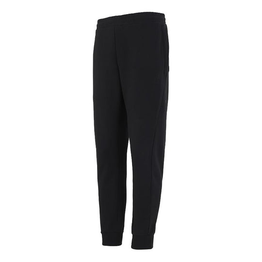 Men's adidas Solid Color Sports Pants/Trousers/Joggers Black H39217