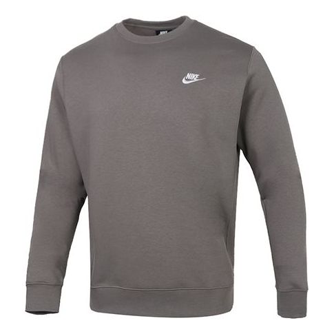 Nike Logo Casual Sports Round Neck Pullover Gray BV2663-029