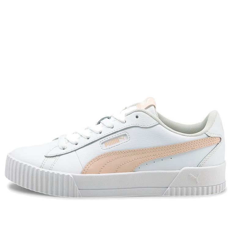 (WMNS) PUMA Carina Crew White/Orange 374903-03 - KICKS CREW